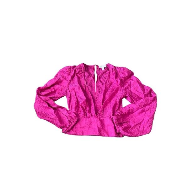 Ronny Kobo Silk Blend Leopard Blouse‎ – Size XS